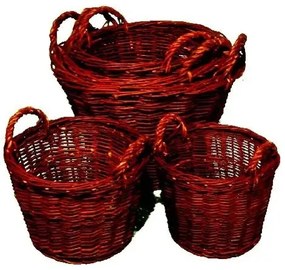 Coș de iarbă din răchită cu diametrul de 50 cm, diam. 50 cm