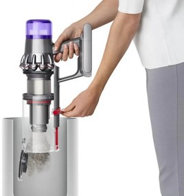 Dyson V11 Fluffy 476550-01 2in1, 185AW, 0.54 litri, 125 000 rpm, Autonomie 60 min, 3 moduri, LCD, Nichel/negru.