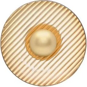Aplica de perete moderna LED LAVINA auriu/ chihlimbar