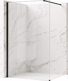 Paravan de dus Rea Flexi Transparent 70 cm negru