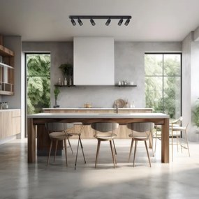 Spot VERTICAL 6xGU10/8W/230V negru