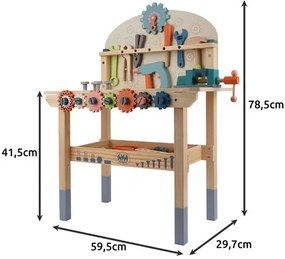 Atelier pentru copii cu unelte din lemn