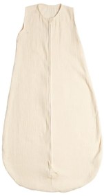 Sac de dormit de vara pentru copii din muselina dubla 18-36 luni Kidizi ivory, bumbac 100%, 0.3 tog