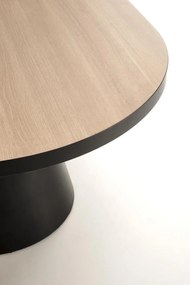Masa extensibila Giacomo natur/negru L180-240 cm