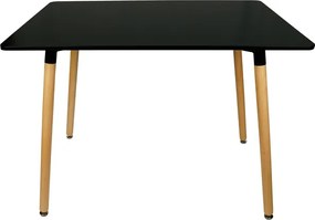 Reducere Masa de dining neagra BERGEN 140x80 cm a II-a calitate