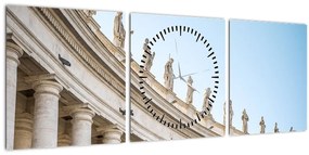 Tablou - Vatican (cu ceas) (90x30 cm)