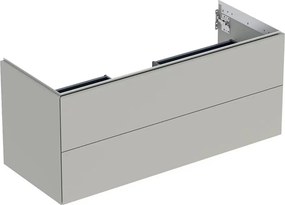 Dulap baza suspendat Geberit One greige mat 120 cm cu 2 sertare