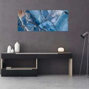 Tablou - Marmură albastră fragmentată (120x50 cm)