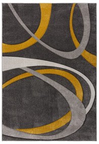 Covor galben ocru/gri 120x170 cm Elude Orb – Flair Rugs