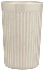 Cana ceramica bej cu striatii CAFE MYNTE LATTE