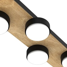 Plafonieră SEMA 4xGX53/15W/230V negru/maro