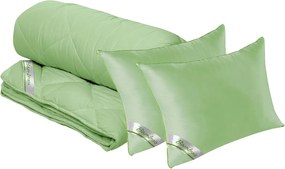 Set Bamboo Sense, 2 perne 50x70 cm si pilota matlasata 300g/mp, 200x220 cm
