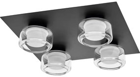 Plafonieră LED pentru baie Ledvance ORBIS FLAME 4xLED/5,5W/230V IP44 negru