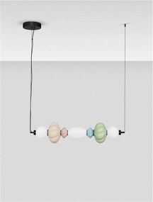 Pendul LED decorativ ceramic Verde, Albastru, Alb, Roz, Bej, ONETA
