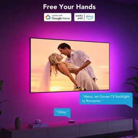 Govee - Iluminare ambientală LED SMART RGBIC pentru TV 40-50" cu Wi-Fi