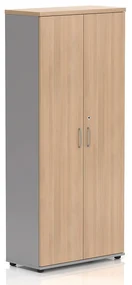 Dulap înalt lat Visio LUX 80 x 38,5 x 183,5 cm, stejar
