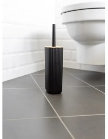 WENKO 25304100 - Set WC ROTELLO 10x36 cm negru/maro