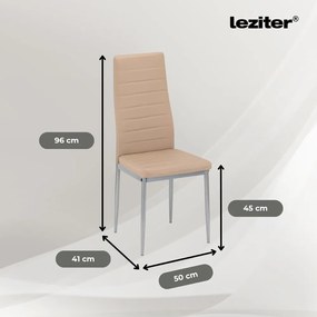 Set de sufragerie Denton 4+1 bej-gri