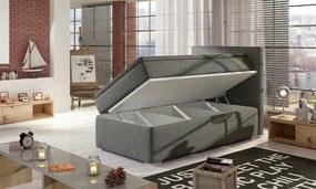 Pat lemn masiv BoxSpring Rocco 90x200 - Sawana 05, Dreapta