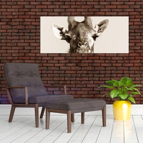 Tablou - Portret de girafă, de epocă (120x50 cm)