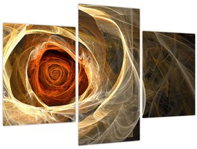 Tablou - Trandafiri abstracți în culori aprinse (90x60 cm)