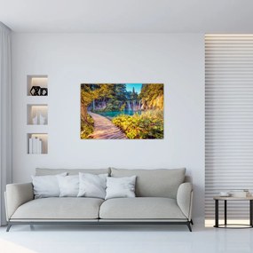 Tablou - Lacurile Plitvice, Croația (90x60 cm)