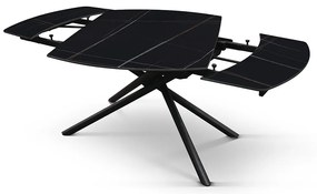 Masa ceramica extensibila Rotativa Noir 120 x 88 x h 76 cm