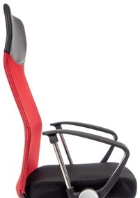 Scaun rotativ Lincoln negru-roșu