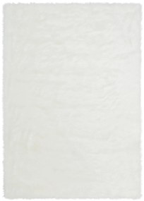 Covor de blana artificiala alb 80/150 cm