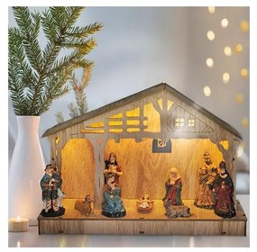 Solight 1V259 - Decorațiune LED Crăciun, Betlem, LED/2xAA