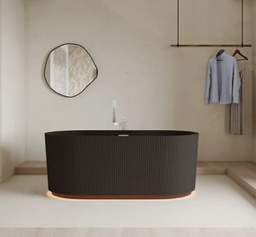 Cada acril freestanding Calliope LED, iluminare LED, Negru, 170 cm, 5020 LED