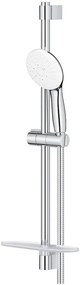 Grohe Tempesta Cube 110 Set dus cu bara 60 cm cu furtun metalic si savoniera, 2 jeturi