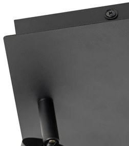 Spotlight inteligent pentru baie negru pătrat IP44 inclusiv 2 Wifi GU10 - Ducha