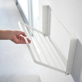 Raft pentru baie alb mat de montat pe perete din oțel Tower – YAMAZAKI