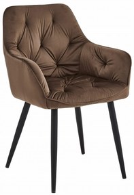 Scaun de masa JORK VELVET, maro