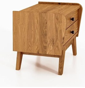 Noptieră din lemn de stejar Retro 1 - The Beds