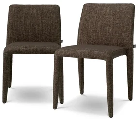 Set de 2 scaune elegante design LUX Leiza, Renato brown