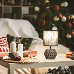 Lampă de masă 1xE14/40W/230V gri Aigostar