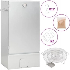 vidaXL Afumătoare cuptor/grătar, generator fum rece, oțel galvanizat