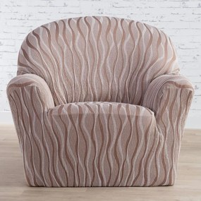 Huse monoelastice CASIOPEA bej fotoliu (l. 70 - 110 cm)