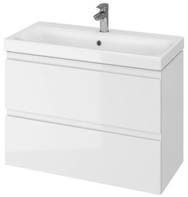 Dulap cu lavoar, 57x80x38 cm, 2 sertare, alb Alb, 800x380 mm
