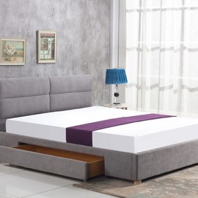 Pat matrimonial 160 cm Capaz (gri) (cu somieră). 796752