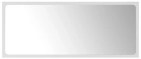 Oglinda de baie, alb, 90x1,5x37 cm, PAL Alb, 90 x 1.5 x 37 cm