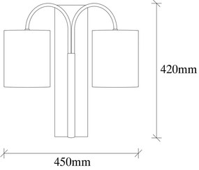 Aplică metalică Opviq lights Aristo, negru