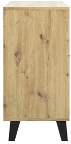 Comodă Brisas 4 (stejar artisan + negru) . 1116262