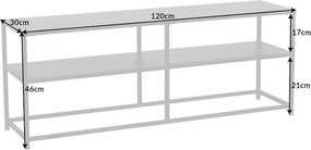 Consola design industrial Dura Steel 120x30cm