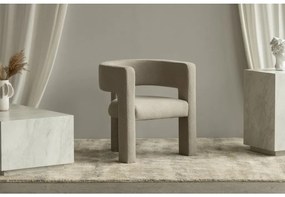 Fotoliu design alb cenusiu ALPAH LOOP