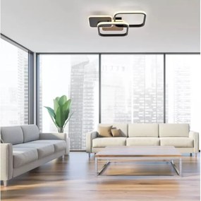 Plafonieră LED SEVENT LED/36W/230V negru/maro Leuchten Direkt 14117-78