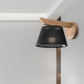 Aplică Brilagi ANTHONY 1xE14/40W/230V stejar/negru