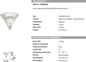 Aplica de perete Santa AP1 Small 013060